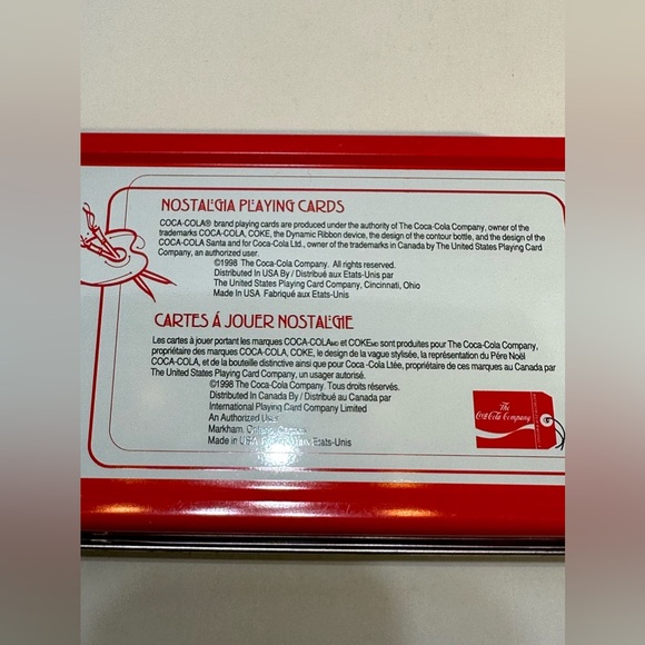 Vintage Coca Cola Santa Nostalgia Playing Cards (Sealed) 1998 - Picture 4 of 9